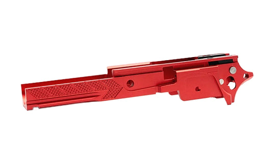 DR.BLACK マルイ Hi-CAPA 5.1用 3.9" CNCアルミフレーム Type F-06  - レット