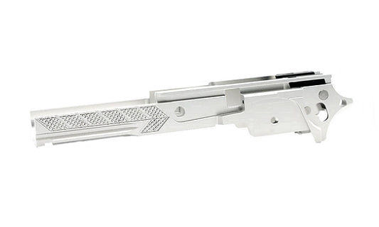 DR.BLACK マルイ Hi-CAPA 5.1用 3.9" CNCアルミフレーム Type F-06  - シルバー