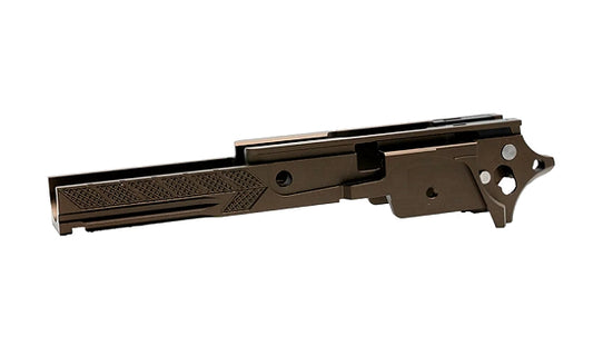 DR.BLACK マルイ Hi-CAPA 5.1用 3.9" CNCアルミフレーム Type F-06  - タン色