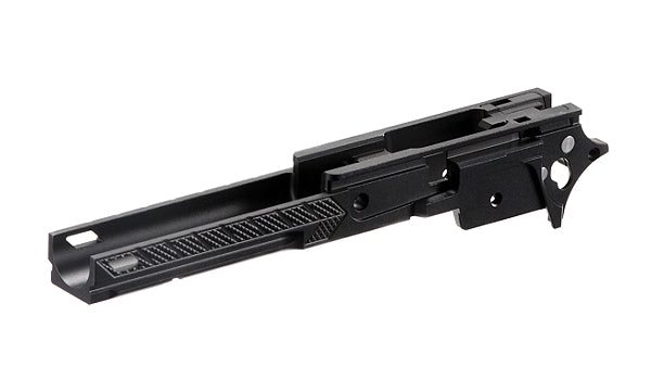 DR.BLACK マルイ Hi-CAPA 5.1用 4.3" CNCアルミフレーム Type F-07  - ブラック