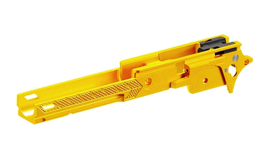 DR.BLACK マルイ Hi-CAPA 5.1用 4.3" CNCアルミフレーム Type F-07  - ゴールド
