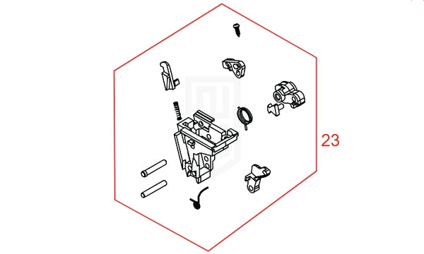 SRC G17 G19 Gen5 MOS　純正パーツ　#GK-23（Hammer Assy）（お取り寄）